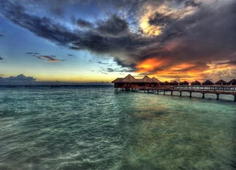 Sunset in the paradise Foto stock