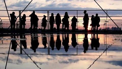 Sunset in Paris Stock Footage 75343687