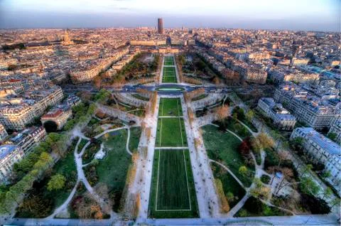 Sunset on Paris Stock Photos