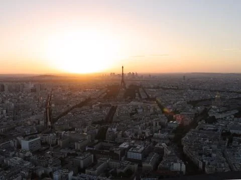 Sunset In Paris Foto stock