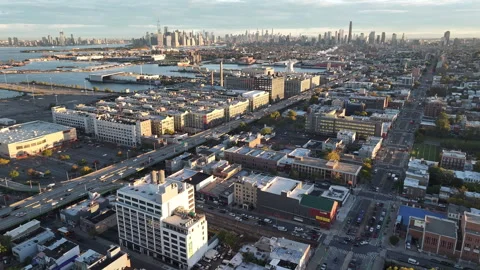 Sunset Park, Brooklyn sunrise 스톡 동영상 253876901
