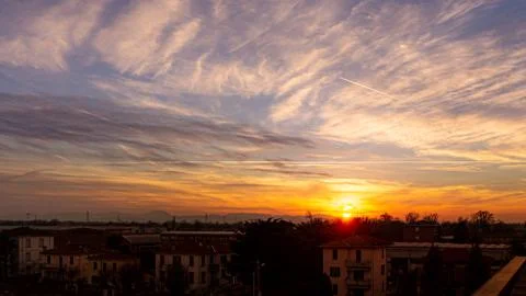 Sunset at Parma Stock Photos