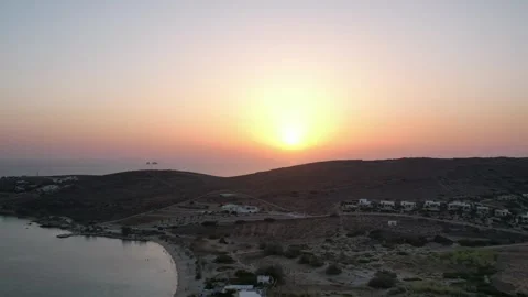 Sunset in paros 库存影片 250344508