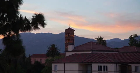 Sunset in Pasadena, CA Stock Footage 41715398