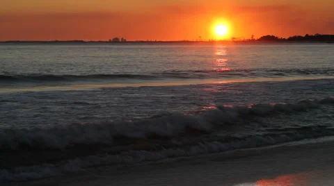 Sunset In Pass Stock Footage 1215996