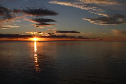Sunset patagonia Foto stock