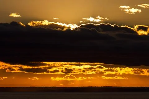 Sunset patagonia Foto stock