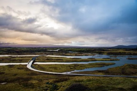 The Sunset Path Stock Photos