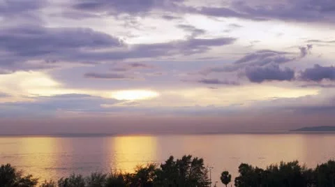 Sunset in Pattaya Stockbeeldmateriaal 12618373