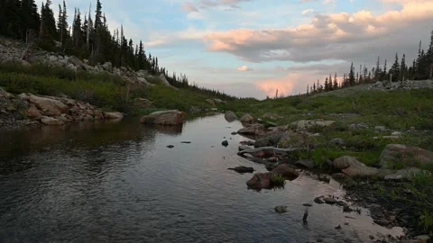 Sunset at Pear Creek Stock Footage 147605066