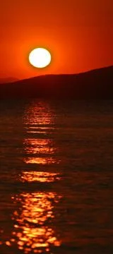 Sunset in the Peloponese Stock Photos
