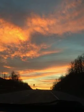 Sunset Perspective Foto stock