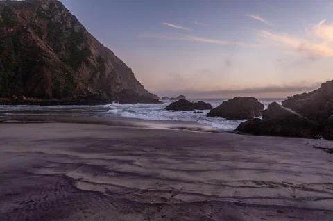 Sunset at Pfeiffer Beach Stock Photos