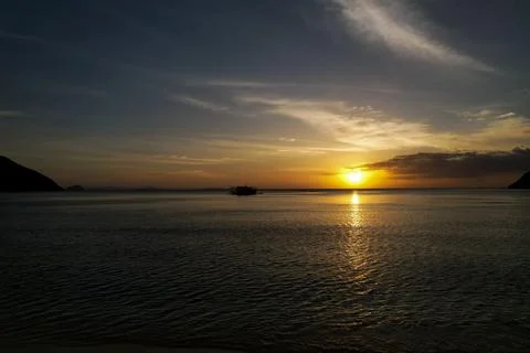 Sunset in Philipines Stock Photos
