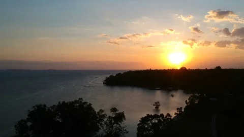 The sunset at the philippines Stock Footage 109795641