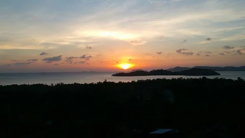 The sunset at the Philippines Stock Footage 109796213