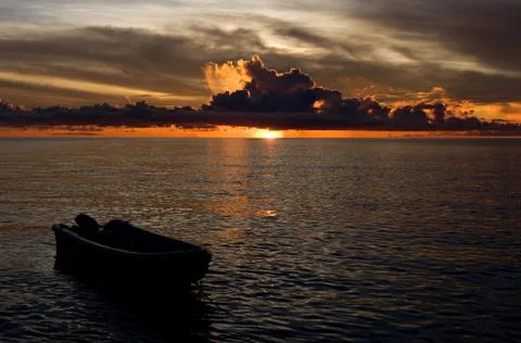 Sunset at philippines Stock Photos