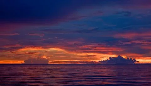 Sunset at philippines Stock Photos