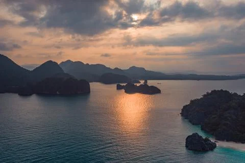 Sunset in Philippines Stock Photos