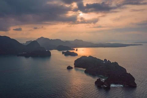 Sunset in Philippines Stock Photos