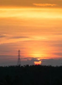 The sunset Stock Photos