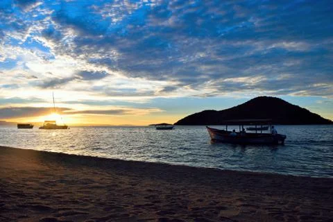 Into the sunset Stock Photos