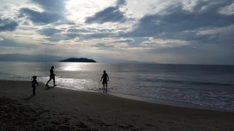 A sunset 库存照片