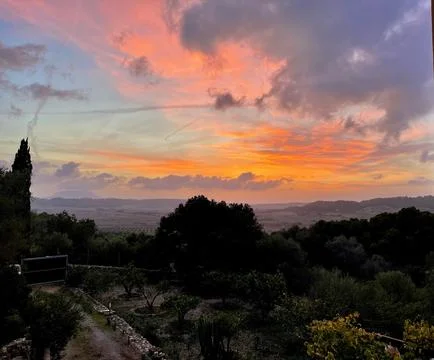 The sunset Stock Photos