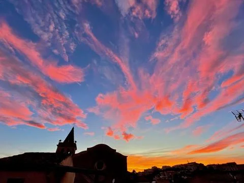 The sunset Stock Photos