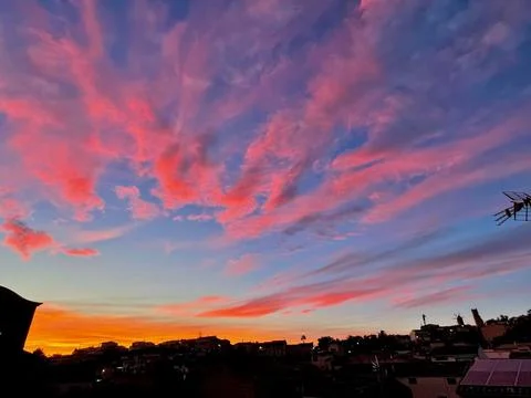 The sunset Stock Photos