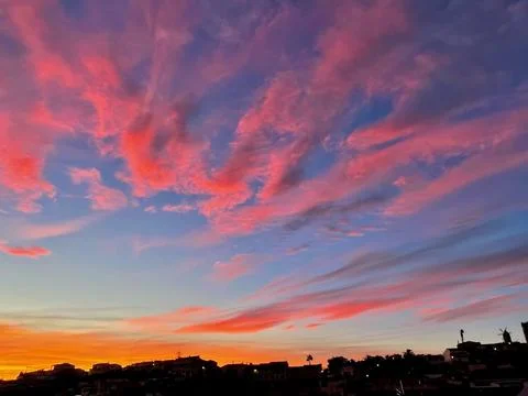 The sunset Stock Photos