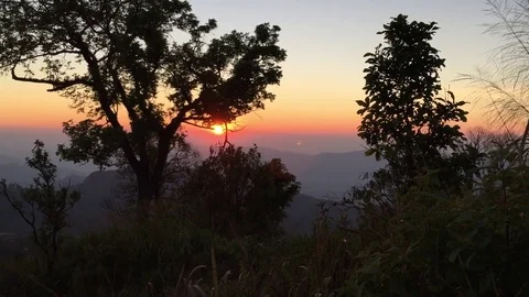 Sunset in Phu chee fah Vidéo 75702773