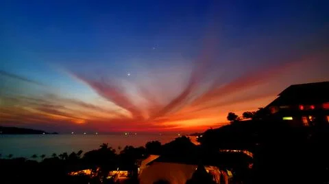 Sunset in Phuket Stock Photos