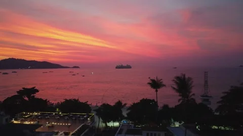 Sunset in Phuket, Thailand Stock Footage 327707618