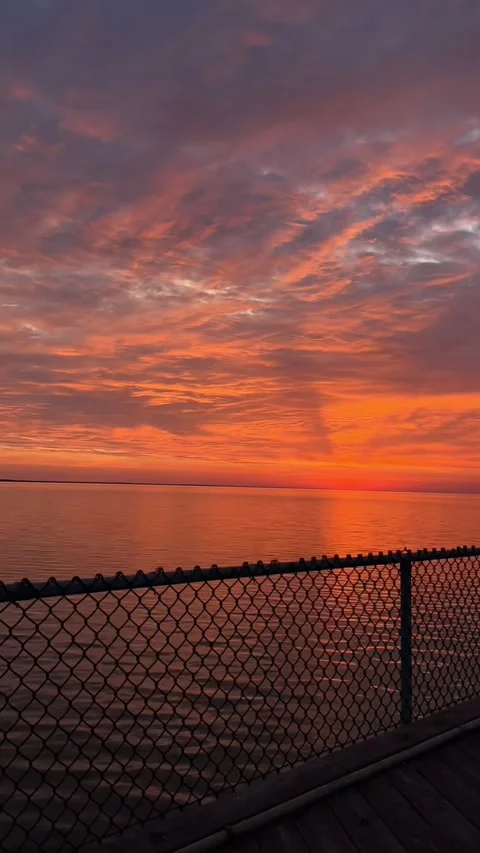 Sunset at the Pier Stock Footage 202216816