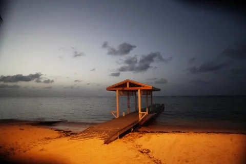 Sunset Pier Stock Photos