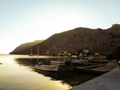 Sunset at the pier Stock Photos