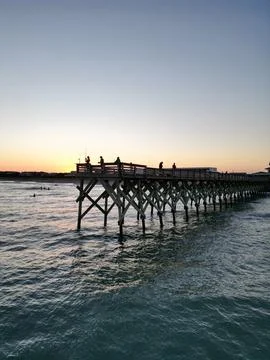 Sunset Pier Stock-Fotos