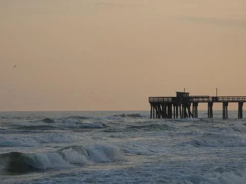 Sunset at Pier Stock Photos
