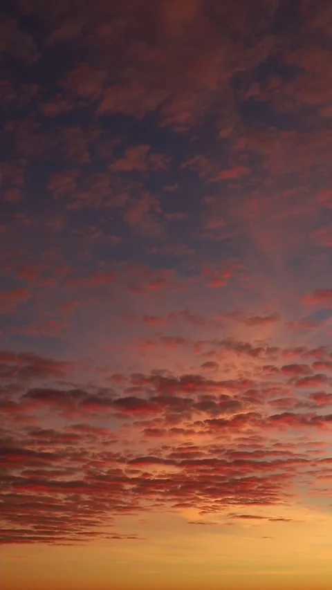 Sunset with pink clouds. Beautiful sky. Stock Footage 164379926