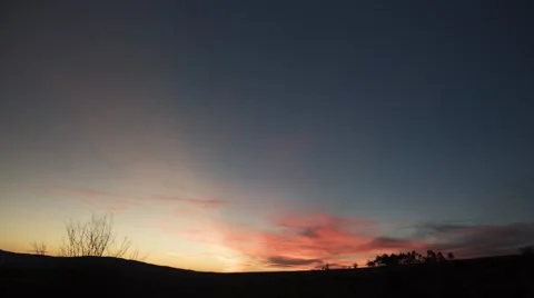 Sunset Pink Clouds Timelapse 4K Stock Footage 59863674