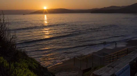 Sunset Pismo Beach Timelapse Video stock 36785134