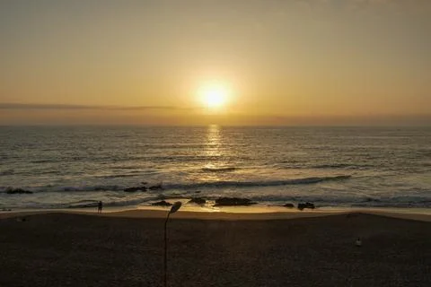 Sunset at Playa brava Beach Stock Photos