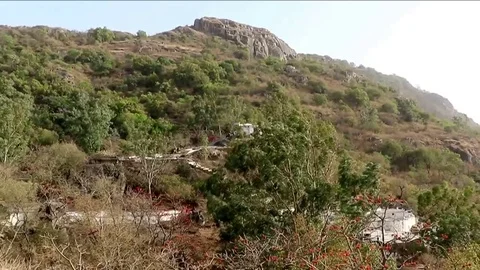 Sunset point, Mount Abu, Rajasthan 스톡 동영상 74617418