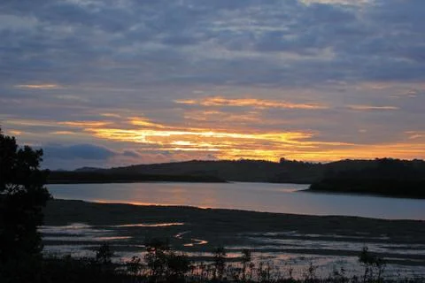 Sunset in port albert Stock Photos