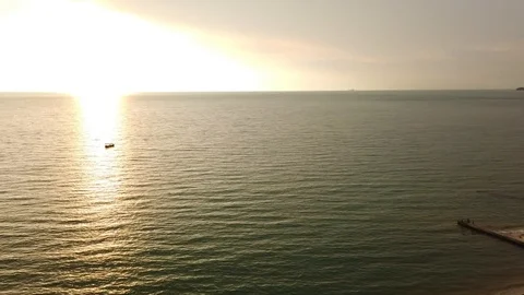 Sunset at Port Dickson Stock Footage 123906087
