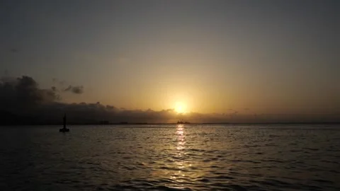 Sunset at the port Stock Footage 306714355