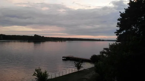 Sunset at Port Jachranka Video stock 111161906