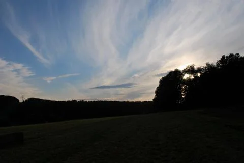Sunset on Povazie Stock Photos