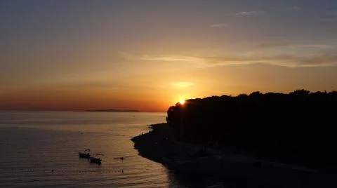 Sunset in Primosten Stock Photos